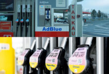 Tankstelle mit AdBlue Zapfsäule in der Nähe
