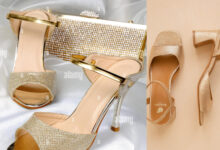 goldene sandalen mit absatz